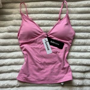 Garage SoftActive plunge cami top